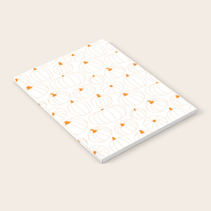 Autumn pumpkin vegetable pattern Notebook Gallery Image 2