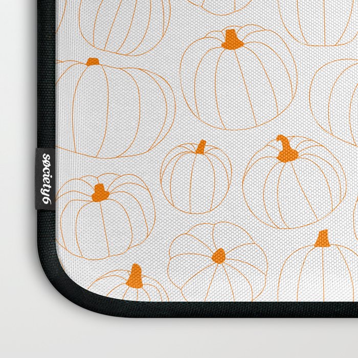 Autumn pumpkin vegetable pattern Laptop Sleeve Gallery Image 3