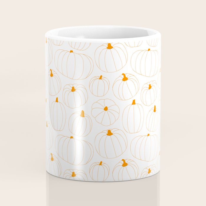 Autumn pumpkin vegetable pattern Coffee Mug Gallery Image 4