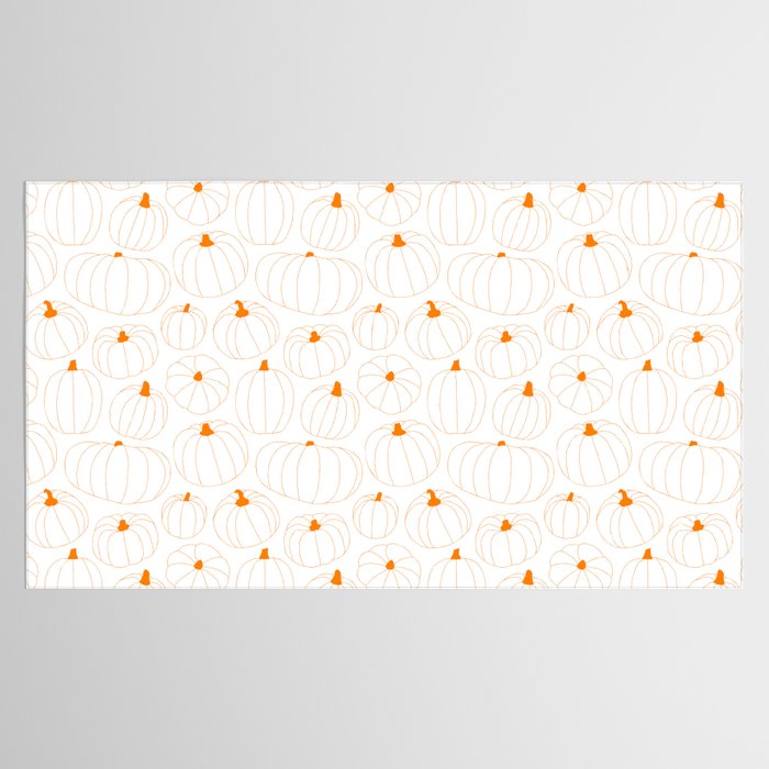 Autumn pumpkin vegetable pattern Tablecloth Gallery Image 2