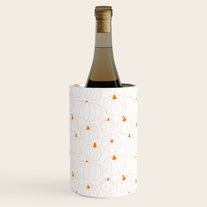 Autumn pumpkin vegetable pattern Wine Chiller Gallery Image 3