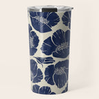Poppies Indigo Travel Mug Gallery Image 1
