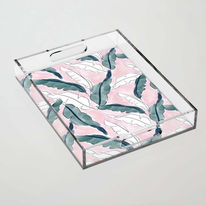 Banana Leaves Acrylic Tray Gallery Image 1