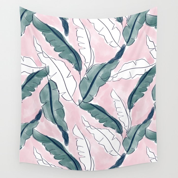 Banana Leaves Wall Tapestry Gallery Image 4