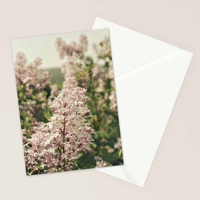 Lilac Flowers Botanical Photograph Stationery Card Gallery Image 2
