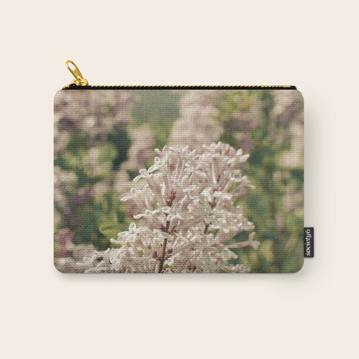 Lilac Flowers Botanical Photograph Carry All Pouch Gallery Image 1