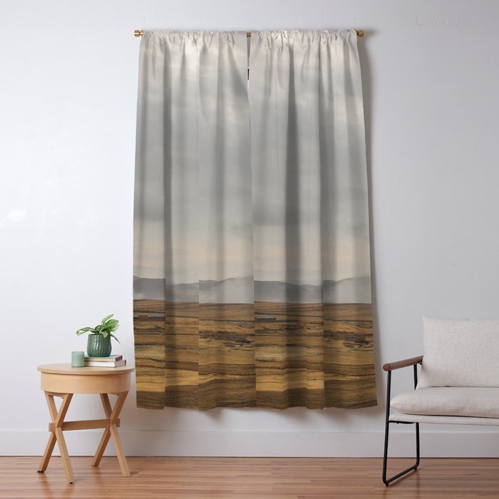 Cloudy Countryside Window Curtain Gallery Image 1