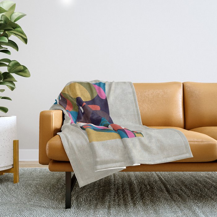 Nordic Pug Throw Blanket Gallery Image 1