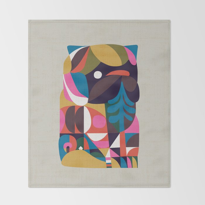 Nordic Pug Throw Blanket Gallery Image 2