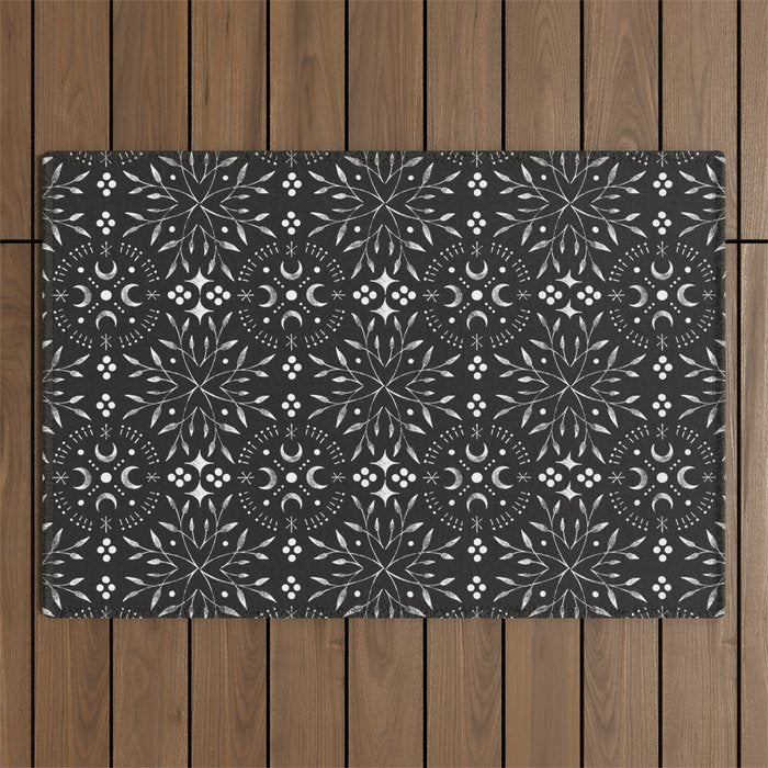 Mystical mosaic lunar phases BN Outdoor Rug Gallery Image 1
