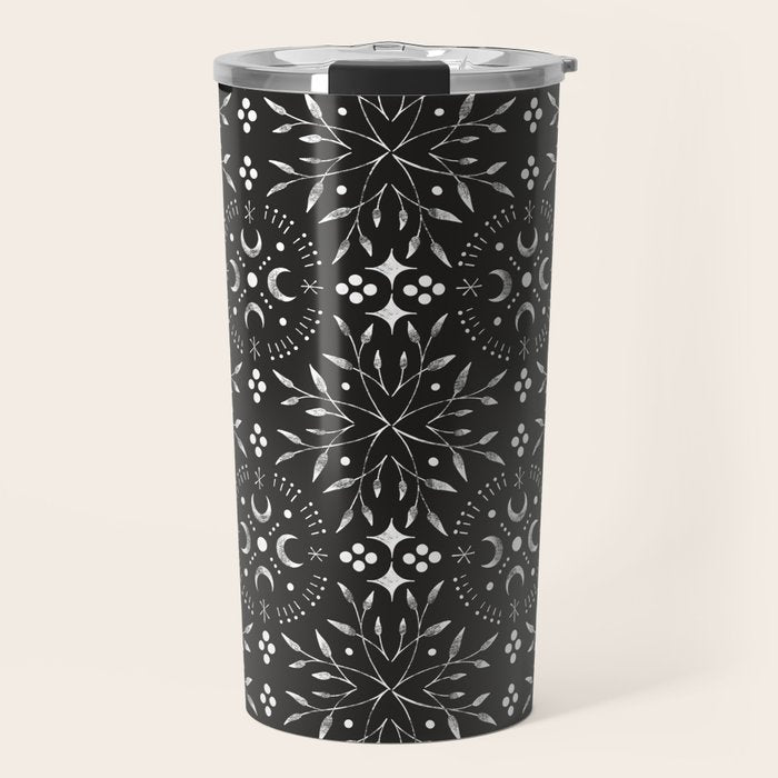 Mystical mosaic lunar phases BN Travel Mug Gallery Image 1