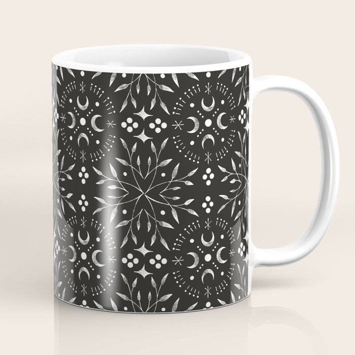 Mystical mosaic lunar phases BN Coffee Mug Gallery Image 1