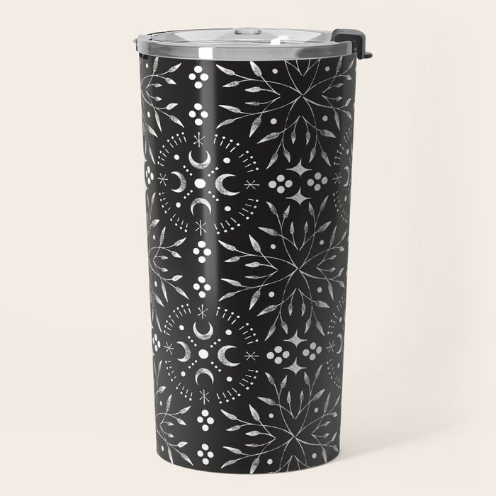 Mystical mosaic lunar phases BN Travel Mug Gallery Image 2