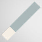 Minimalist Solid Color Block in Light Blue-Gray and Cream  Table Runner Gallery Image 3