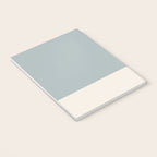 Minimalist Solid Color Block in Light Blue-Gray and Cream  Notebook Gallery Image 3