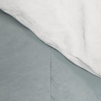 Minimalist Solid Color Block in Light Blue-Gray and Cream  Comforter Gallery Image 4