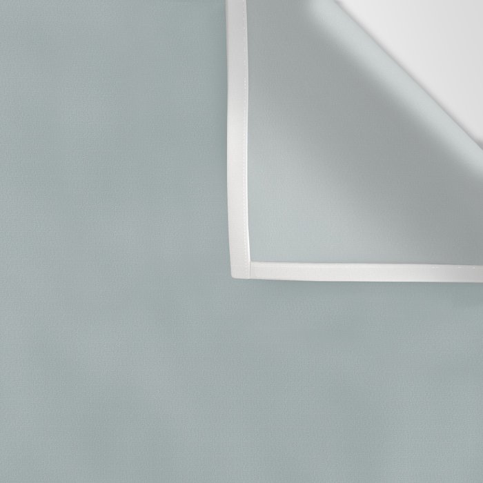 Minimalist Solid Color Block in Light Blue-Gray and Cream  Wall Tapestry Gallery Image 3