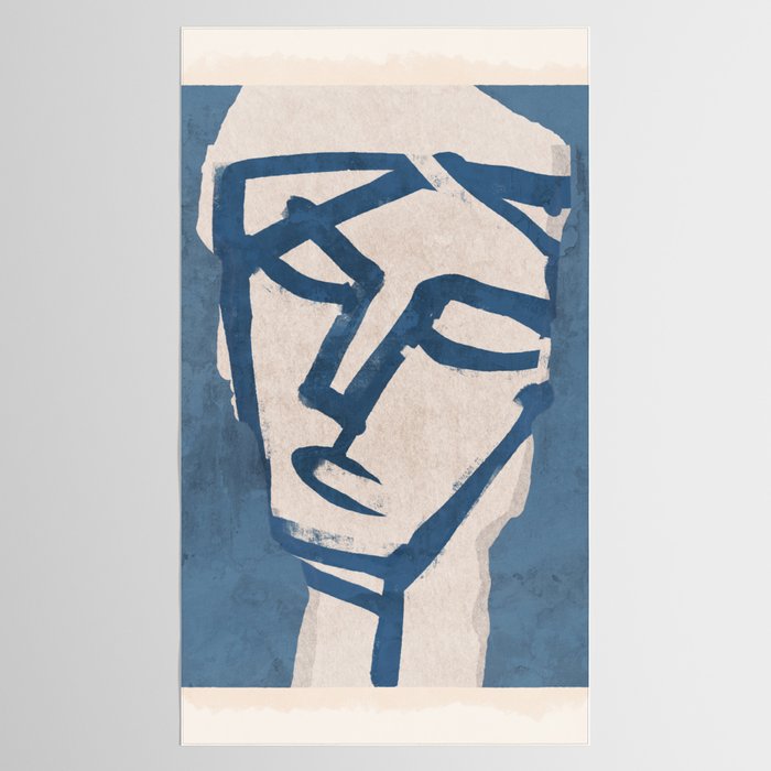 Modern Abstract Art Face 19 Tablecloth Gallery Image 2