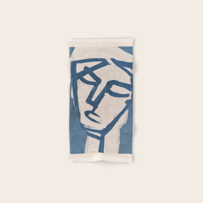 Modern Abstract Art Face 19 Bath Towel Gallery Image 1
