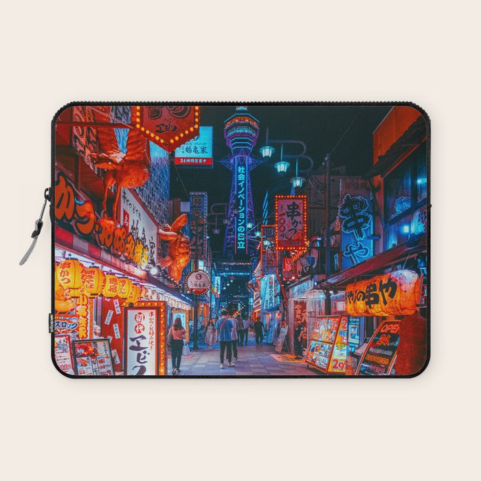 Osaka City Anime Scenes  Laptop Sleeve Gallery Image 1