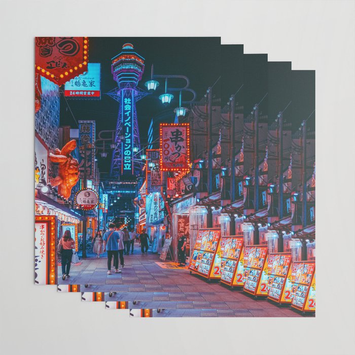 Osaka City Anime Scenes  Wrapping Paper Gallery Image 3