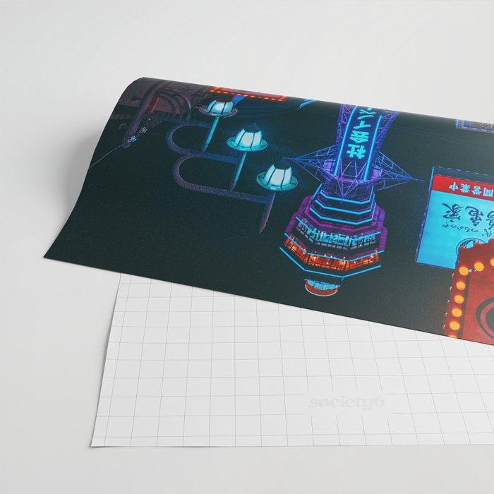 Osaka City Anime Scenes  Wrapping Paper Gallery Image 2