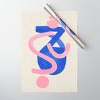 Blue Moon Bounce Wrapping Paper Gallery Image 1