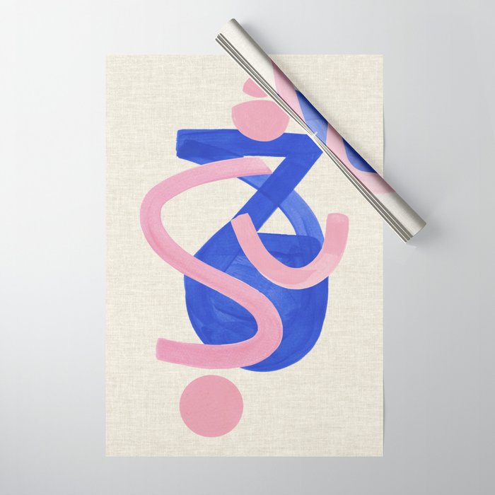 Blue Moon Bounce Wrapping Paper Gallery Image 1