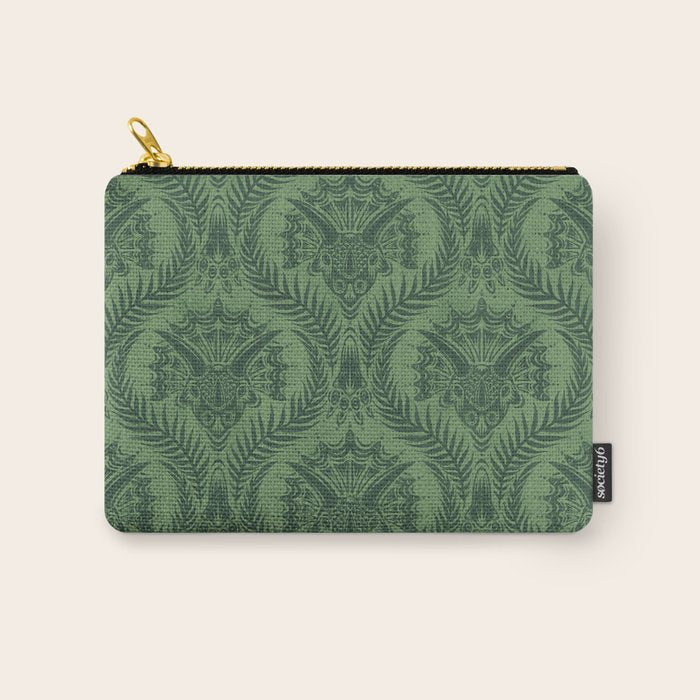 Triceratops Damask - Fern Carry All Pouch Gallery Image 1