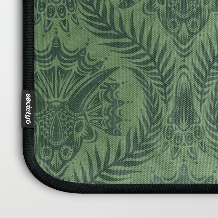 Triceratops Damask - Fern Laptop Sleeve Gallery Image 3