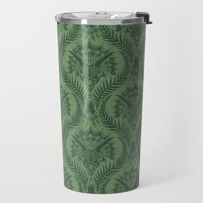 Triceratops Damask - Fern Travel Mug Gallery Image 2