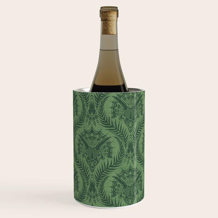 Triceratops Damask - Fern Wine Chiller Gallery Image 2
