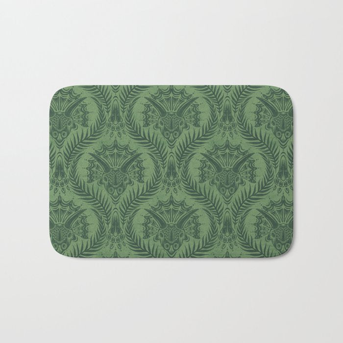Triceratops Damask - Fern Bath Mat Gallery Image 1