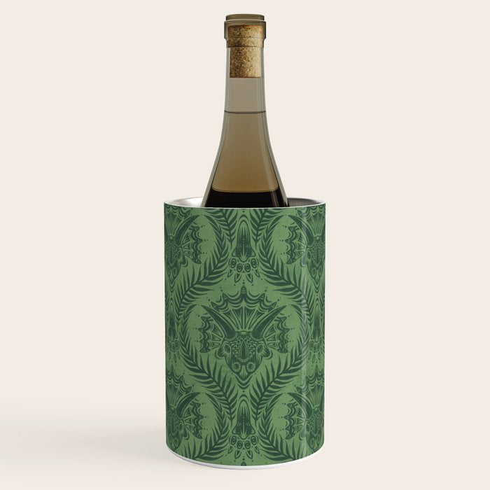Triceratops Damask - Fern Wine Chiller Gallery Image 1