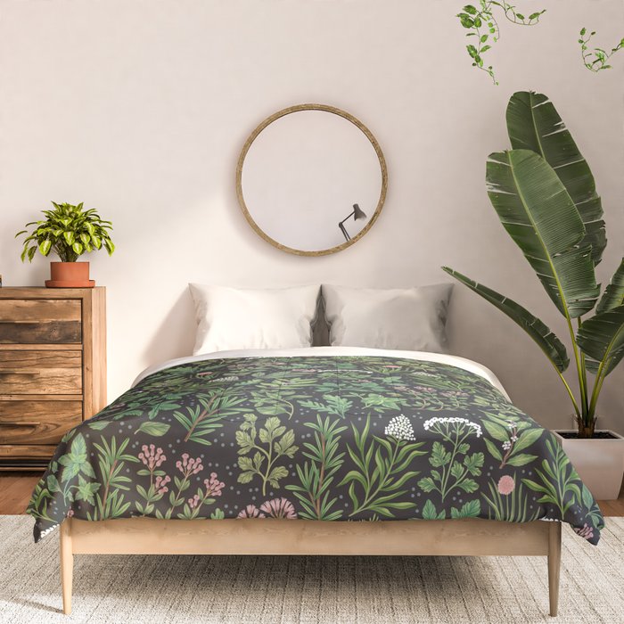 Herbs & Spices - dark Comforter Gallery Image 3