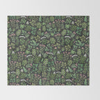 Herbs & Spices - dark Throw Blanket Gallery Image 2