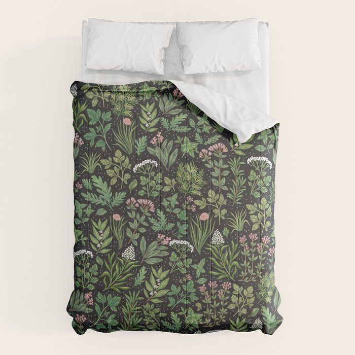 Herbs & Spices - dark Comforter Gallery Image 1
