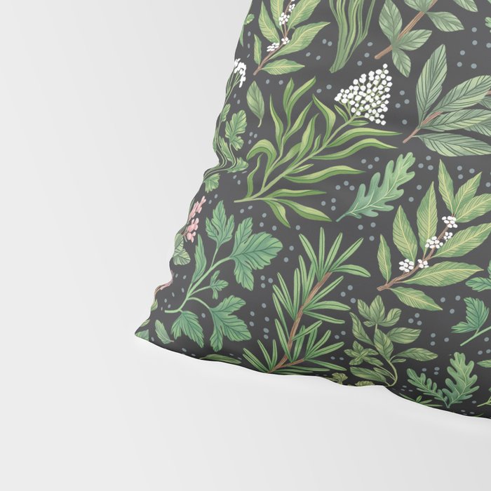 Herbs & Spices - dark Pillow Sham Gallery Image 4