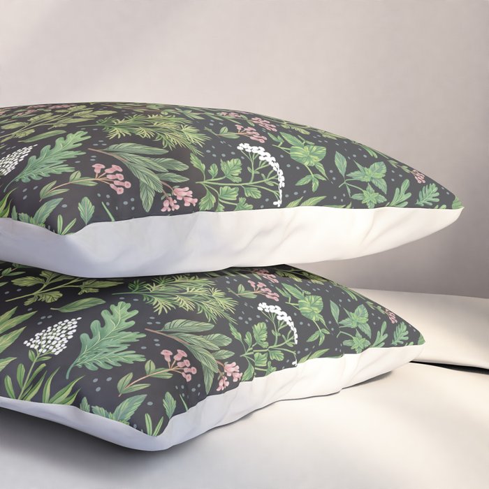 Herbs & Spices - dark Pillow Sham Gallery Image 3