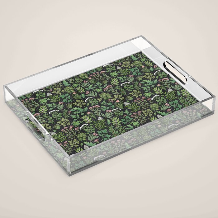 Herbs & Spices - dark Acrylic Tray Gallery Image 1
