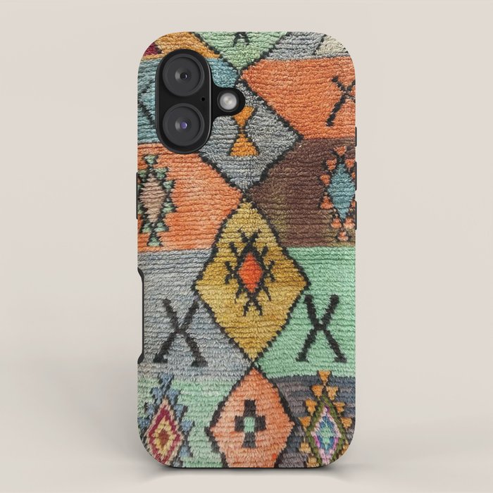 Traditional Vintage Moroccan Rug iPhone Case Gallery Image 1