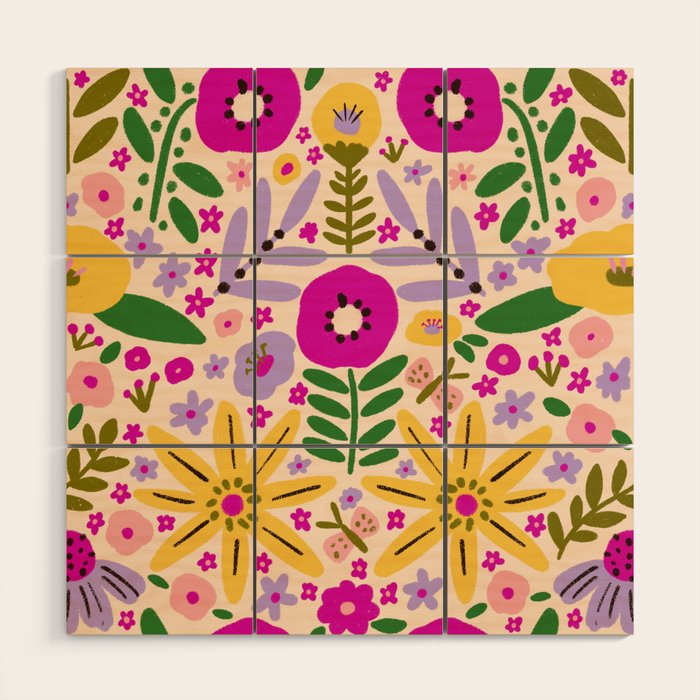 Hey, flowers Wood Wall Art Gallery Image 1