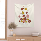 Colorful Poppy Flowers Wall Tapestry Gallery Image 2