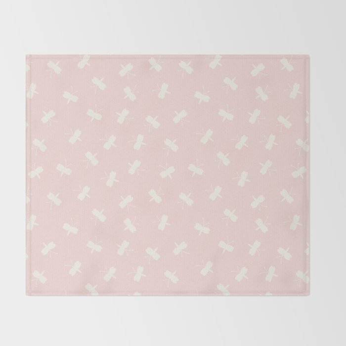 Dream Pink Butterfly Throw Blanket Gallery Image 2