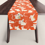 Happy mice pattern Table Runner Gallery Image 1
