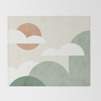 Mountains and Clouds Throw Blanket Gallery Image 2