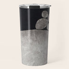 Balancing / Gray on Black Travel Mug Gallery Image 1