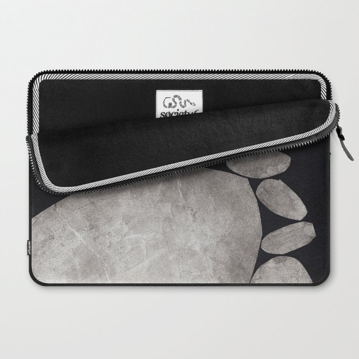 Balancing / Gray on Black Laptop Sleeve Gallery Image 2