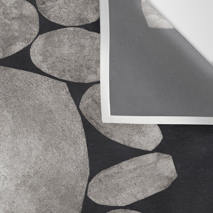 Balancing / Gray on Black Wall Tapestry Gallery Image 3