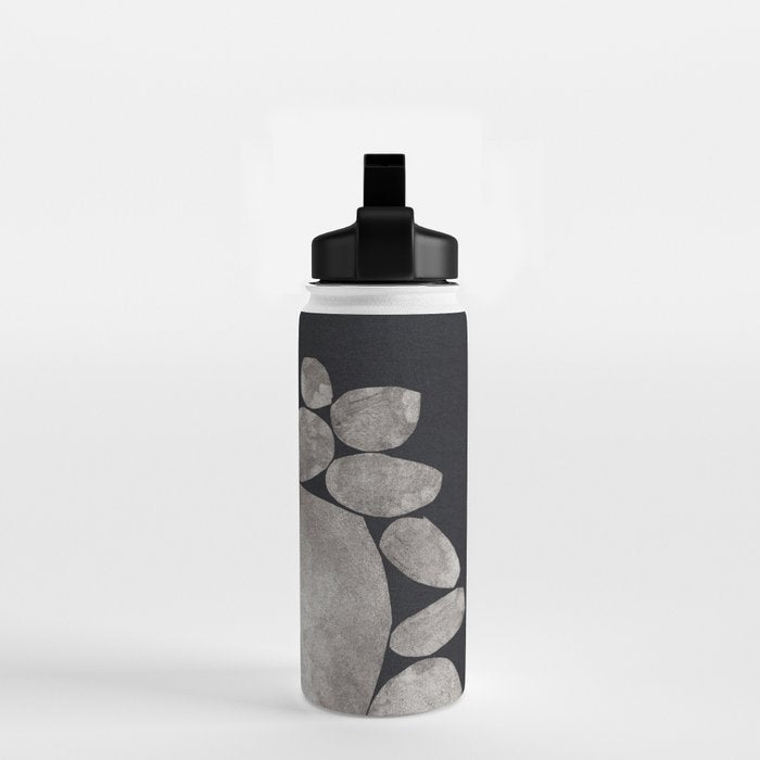 Balancing / Gray on Black Water Bottle Gallery Image 2